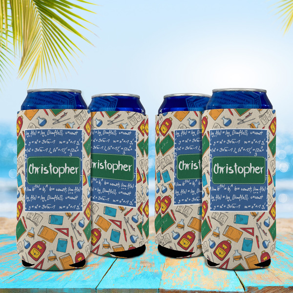 Math Lesson 16oz Can Sleeve - Set of 4 - LIFESTYLE