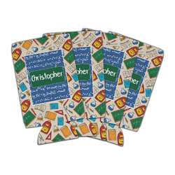 Math Lesson Can Cooler (16 oz) - Set of 4 (Personalized)
