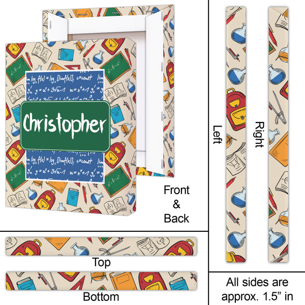 Math Lesson 16x20 - Canvas Print - Approval