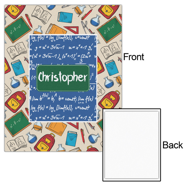 Math Lesson 16x20 - Matte Poster - Front & Back
