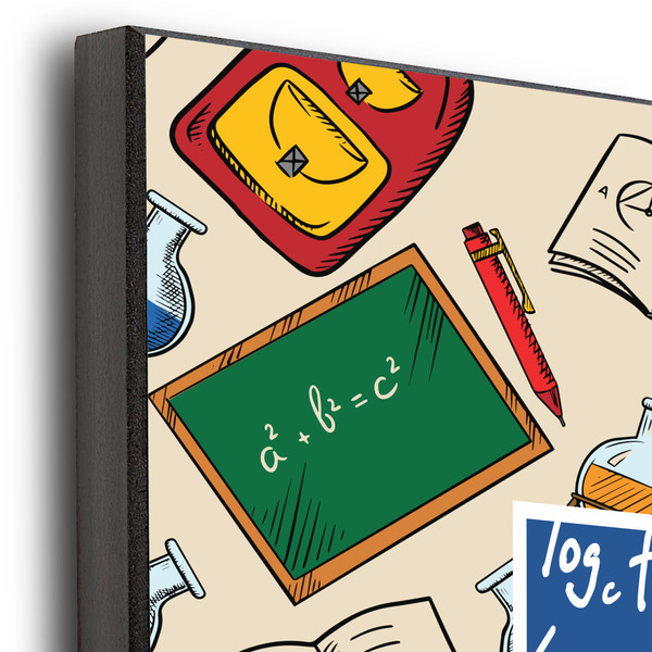 Math Lesson 16x20 Wood Print - Closeup