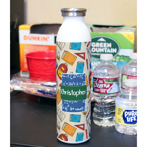 Math Lesson 20oz Water Bottles - Full Print - In Context