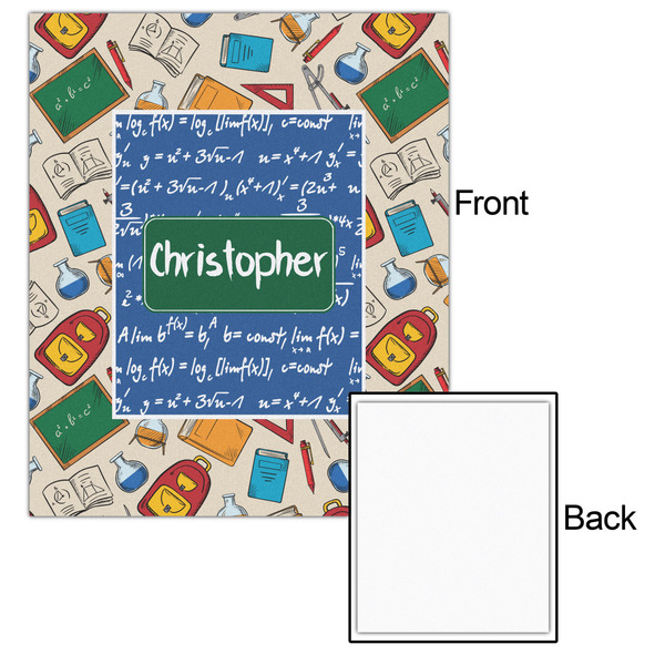 Math Lesson 20x24 - Matte Poster - Front & Back