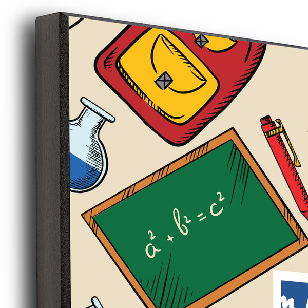 Math Lesson 20x24 Wood Print - Closeup