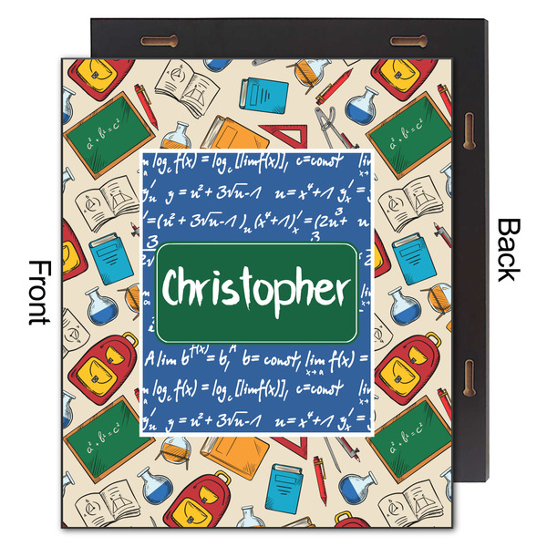 Math Lesson 20x24 Wood Print - Front & Back View