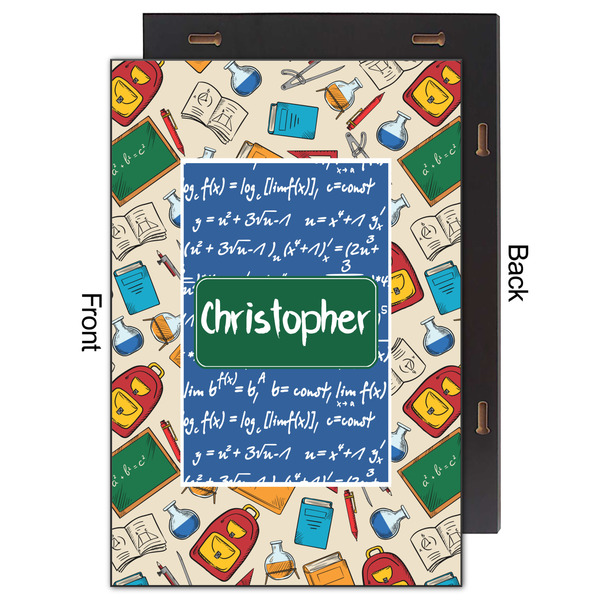 Math Lesson 20x30 Wood Print - Front & Back View