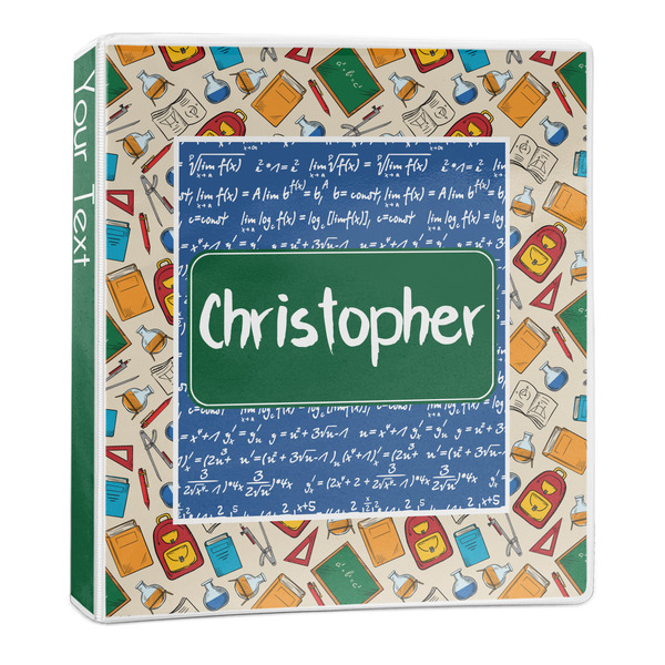 Custom Math Lesson 3-Ring Binder - 1 inch (Personalized)