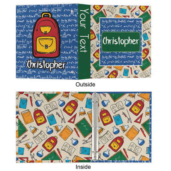 Math Lesson 3 Ring Binders - Full Wrap - 1" - APPROVAL