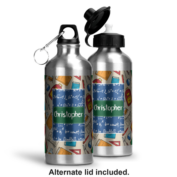 Math Lesson Aluminum Water Bottle - Alternate lid options