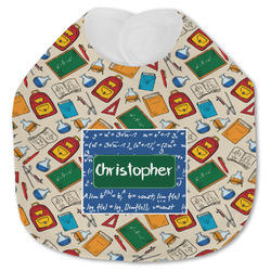 Math Lesson Jersey Knit Baby Bib w/ Name or Text
