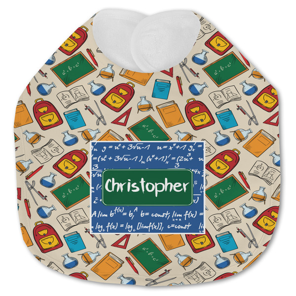 Custom Math Lesson Jersey Knit Baby Bib w/ Name or Text