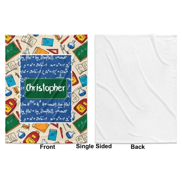 Math Lesson Baby Blanket (Single Sided - Printed Front, White Back)