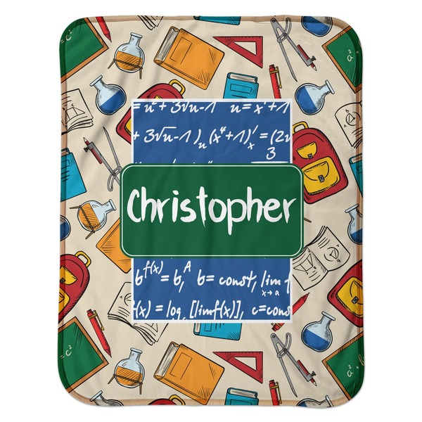 Math Lesson Baby Sherpa Blanket - Flat