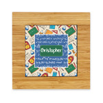 Math Lesson Bamboo Trivet with Ceramic Tile Insert (Personalized)