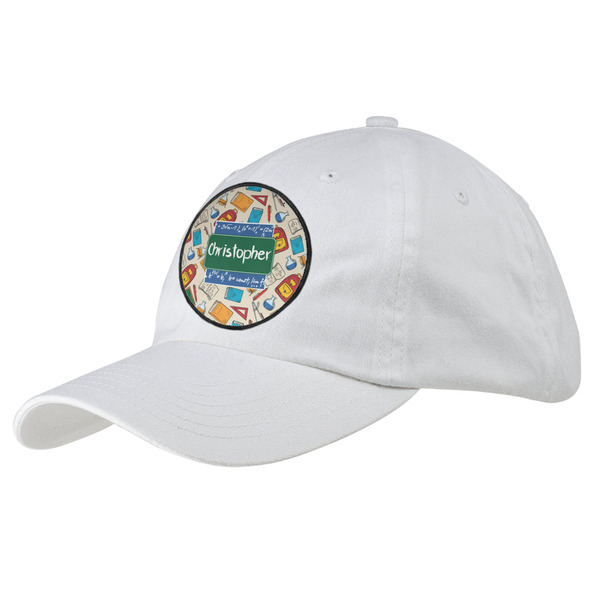 Custom Math Lesson Baseball Cap - White (Personalized)