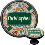 Math Lesson Cabinet Knob (Black) (Personalized)