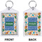Math Lesson Bling Keychain (Front + Back)