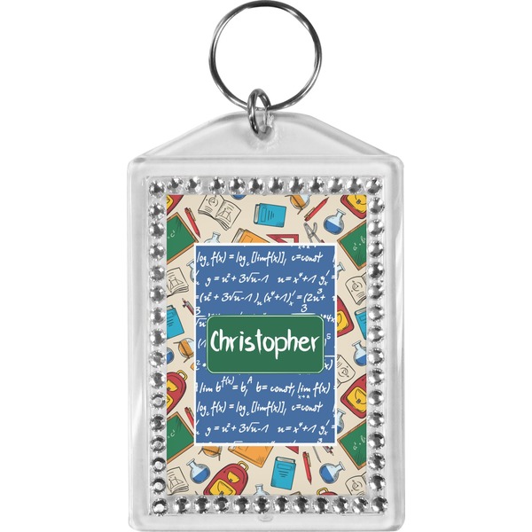 Custom Math Lesson Bling Keychain (Personalized)