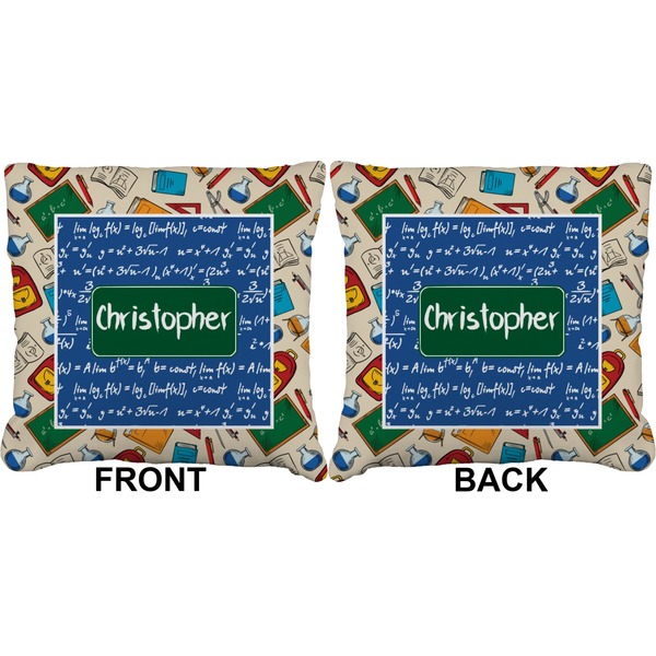 Math Lesson Burlap Pillow Approval