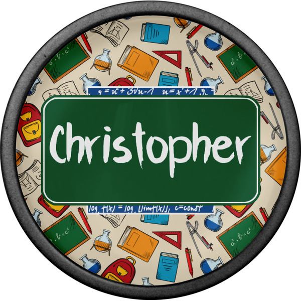 Math Lesson Cabinet Knob - Black - Front