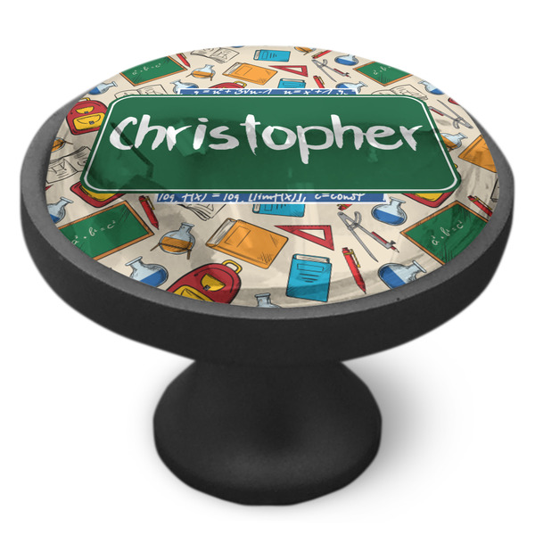 Math Lesson Cabinet Knob - Black - Side