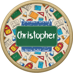 Math Lesson Cabinet Knob - Gold (Personalized)