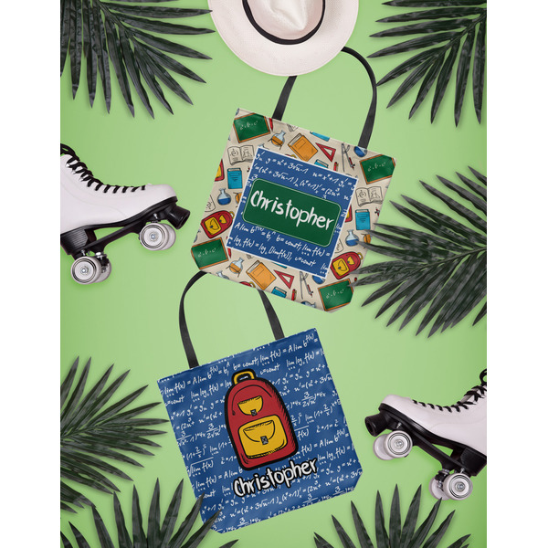 Math Lesson Canvas Tote Lifestyle Front and Back