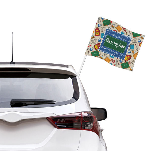 Math Lesson Car Flag - Large - LIFESTYLE