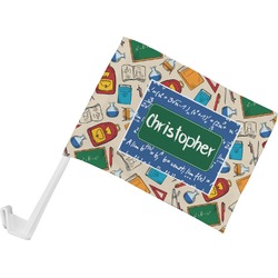 Math Lesson Car Flag - Small w/ Name or Text