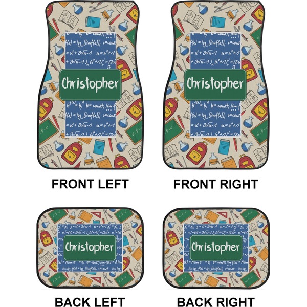 Math Lesson Car Floor Mats Set (2F + 2B)