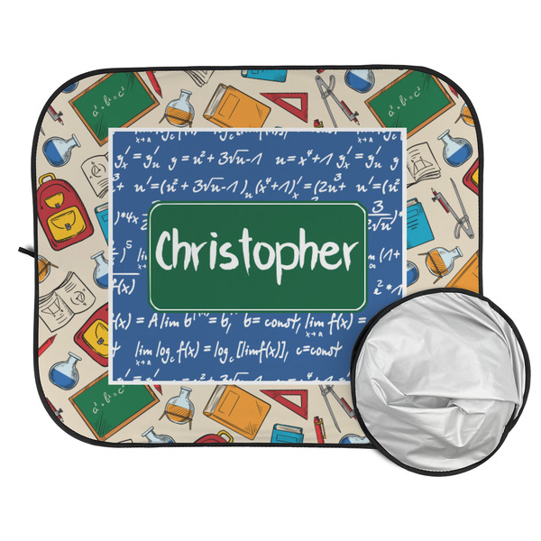 Math Lesson Car Sun Shades - FOLDED & UNFOLDED