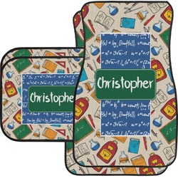 Math Lesson Car Floor Mats Set - 2 Front & 2 Back (Personalized)