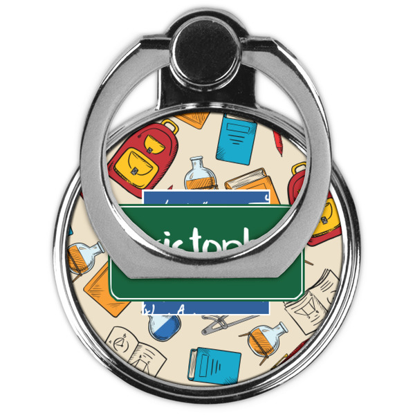 Math Lesson Cell Phone Ring Stand & Holder - Front (Collapsed)