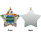 Math Lesson Ceramic Flat Ornament - Star Front & Back (APPROVAL)