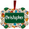 Math Lesson Christmas Ornament (Front View)