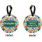 Math Lesson Circle Luggage Tag (Front + Back)