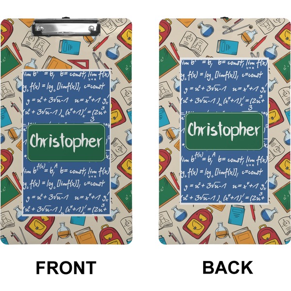 Math Lesson Clipboard (Legal) (Front + Back)