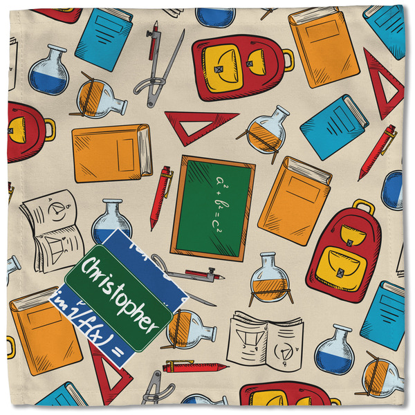 Math Lesson Cloth Napkins - Personalized Lunch (Single Full Open)