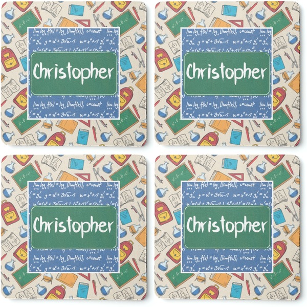 Math Lesson Coaster Rubber Back - Apvl