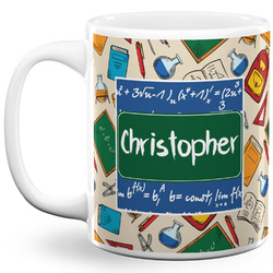 Math Lesson 11 Oz Coffee Mug - White (Personalized)