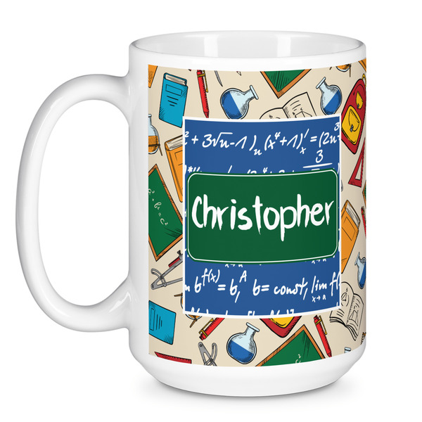 Math Lesson Coffee Mug - 15 oz - White