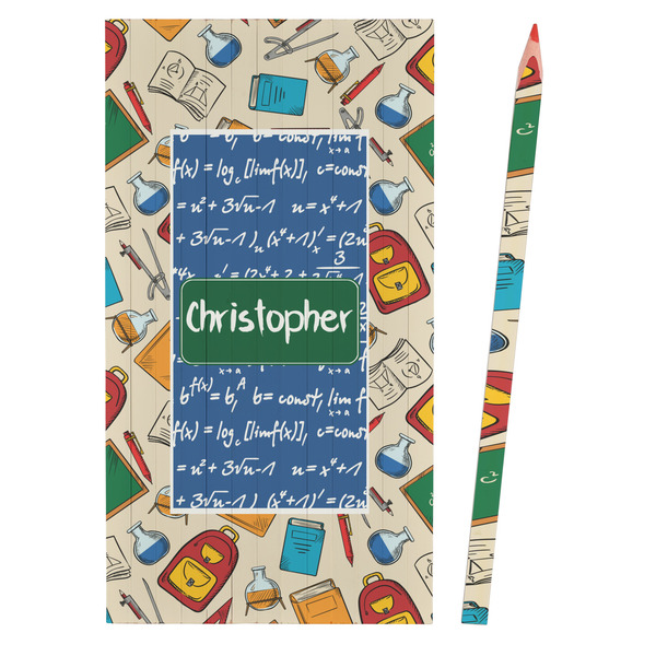 Math Lesson Colored Pencils - Front View