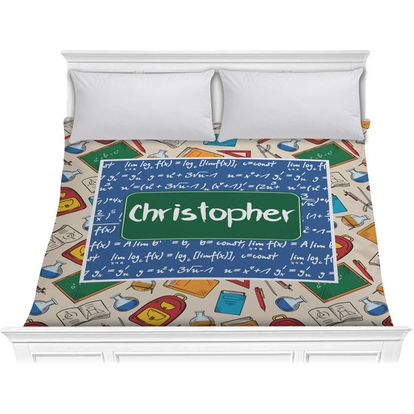 Custom Math Lesson Comforter - King (Personalized)