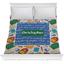 Math Lesson Comforter - Full / Queen (Personalized)