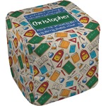 Math Lesson Cube Pouf Ottoman (Personalized)