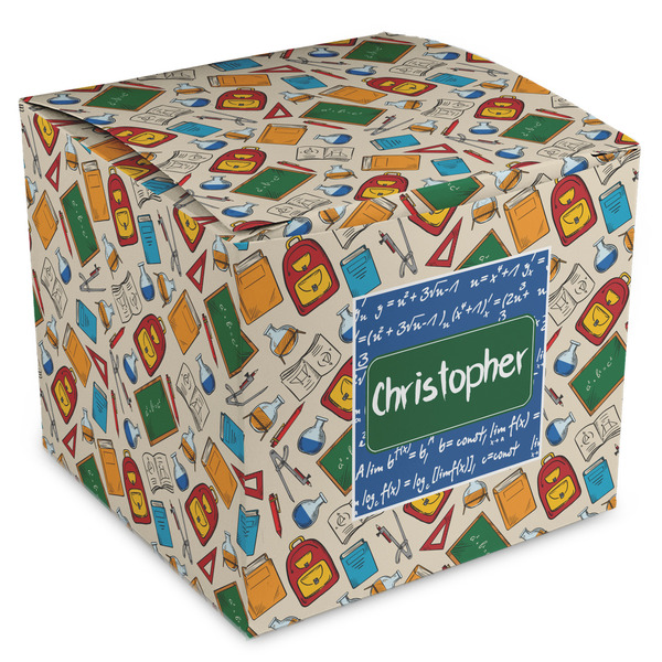 Custom Math Lesson Cube Favor Gift Boxes (Personalized)