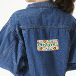 Math Lesson Twill Iron On Patch - Custom Shape - X-Large (Personalized)
