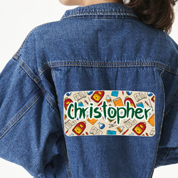 Math Lesson Twill Iron On Patch - Custom Shape - 3XL (Personalized)