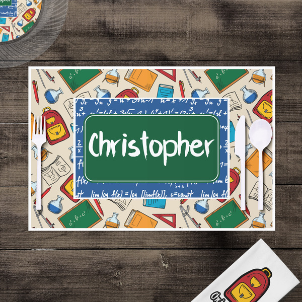 Math Lesson Disposable Paper Placemat - In Context