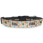 Math Lesson Deluxe Dog Collar - Large (13" to 21") (Personalized)